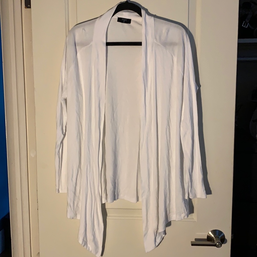 White cardigan